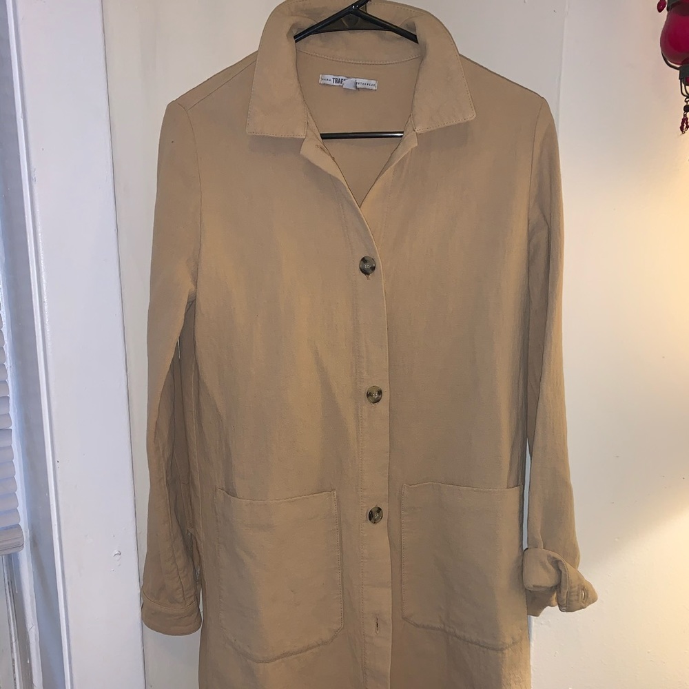 Zara Linen Trench Coat